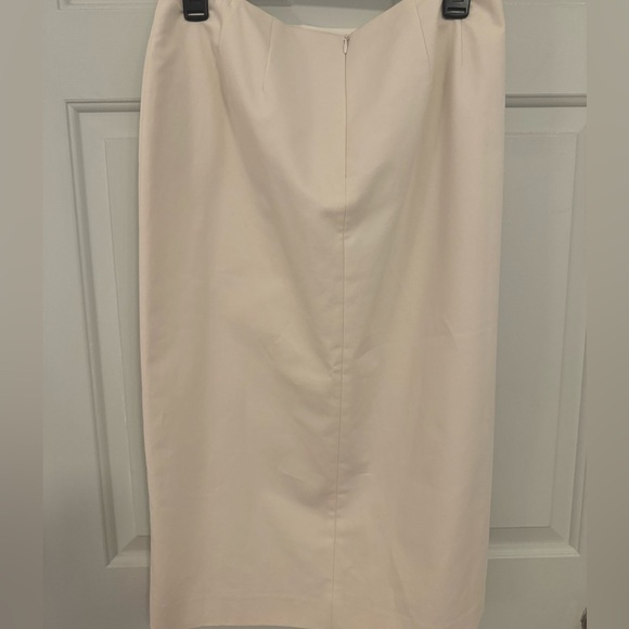 NWT Cream Lafayette 148 New York Midi Skirt Size 10 - Picture 12 of 16